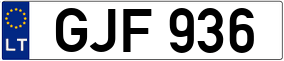 Truck License Plate